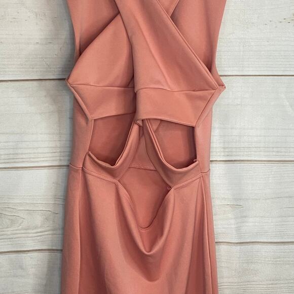 Boohoo Petite Mauve Sleeveless Bodycon Dress Size 10 - Picture 4 of 7